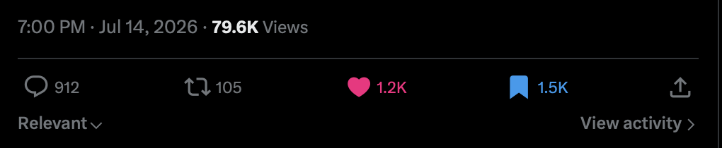 screenshot: Twitter stats